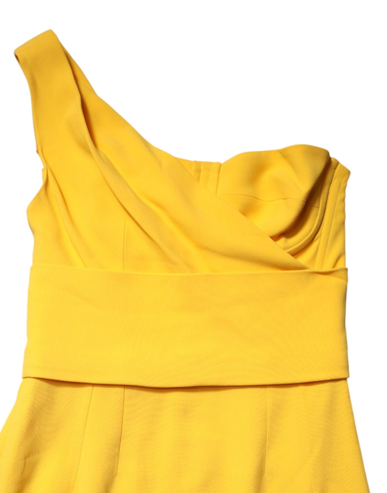 Dolce & Gabbana Yellow One Shoulder Side Slit Sheath Dress - RIMODA
