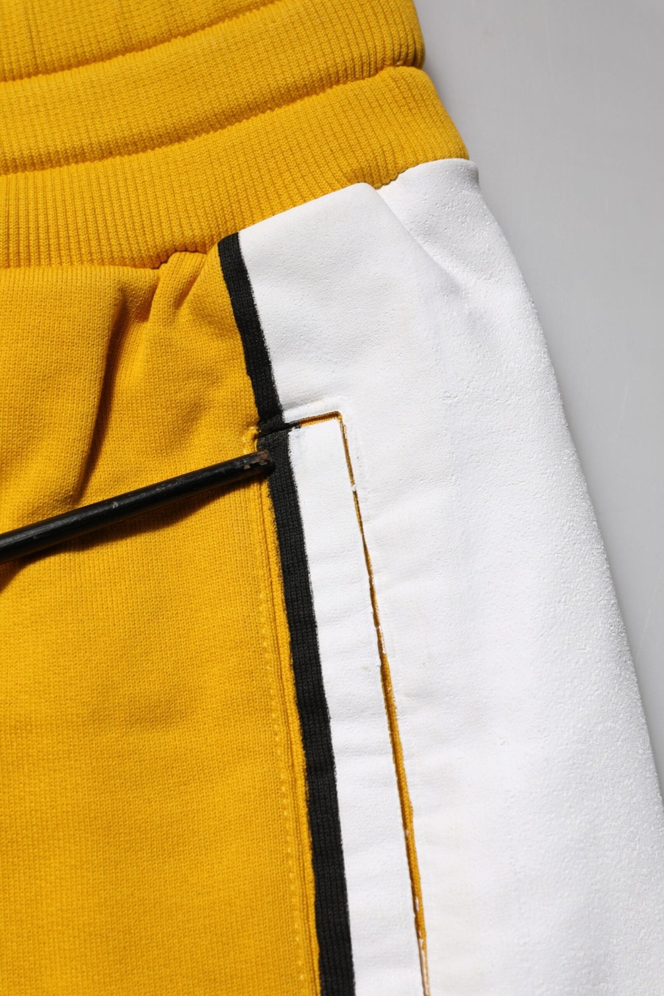 Dolce & Gabbana Yellow Printed Drawstring Jogger Pants - RIMODA