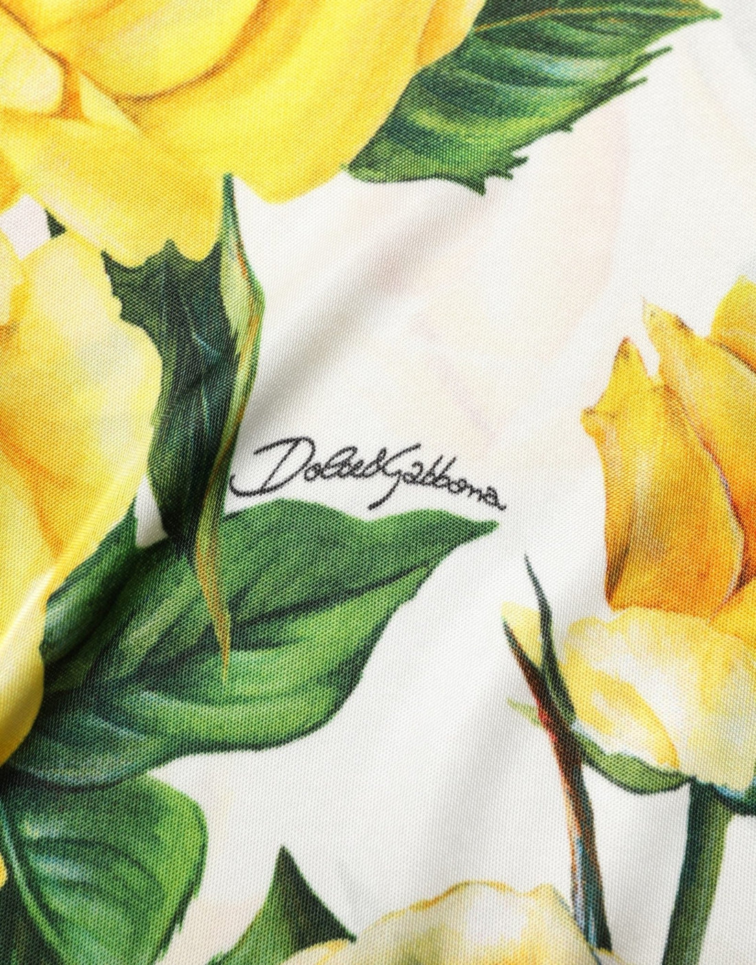 Dolce & Gabbana Yellow Rose Floral Long Sleeves Blouse Top - RIMODA