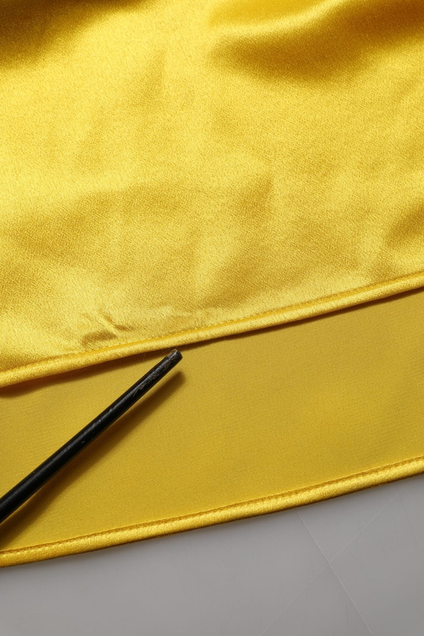 Dolce & Gabbana Yellow Silk Collared Button Down Maxi Dress - RIMODA
