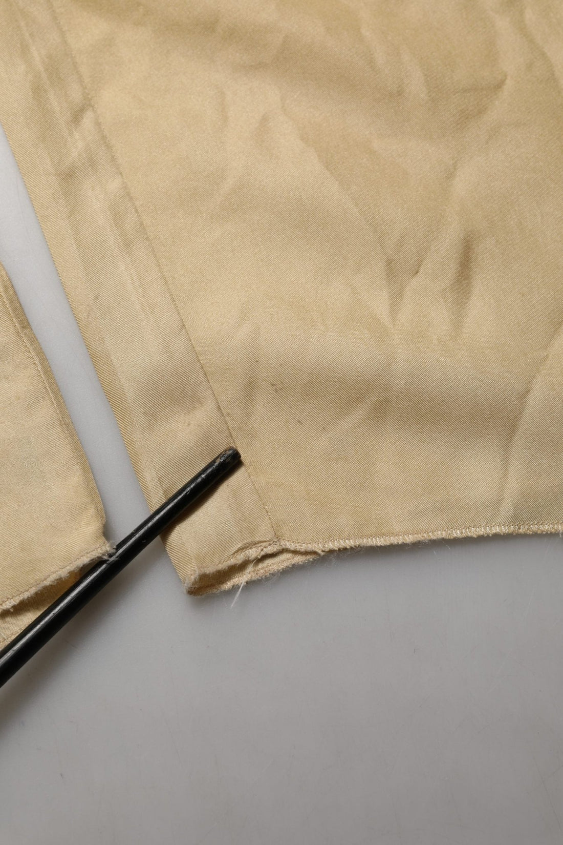 Dolce & Gabbana Yellow Straight Silk Mid Waist Chino Trouser Pants - RIMODA