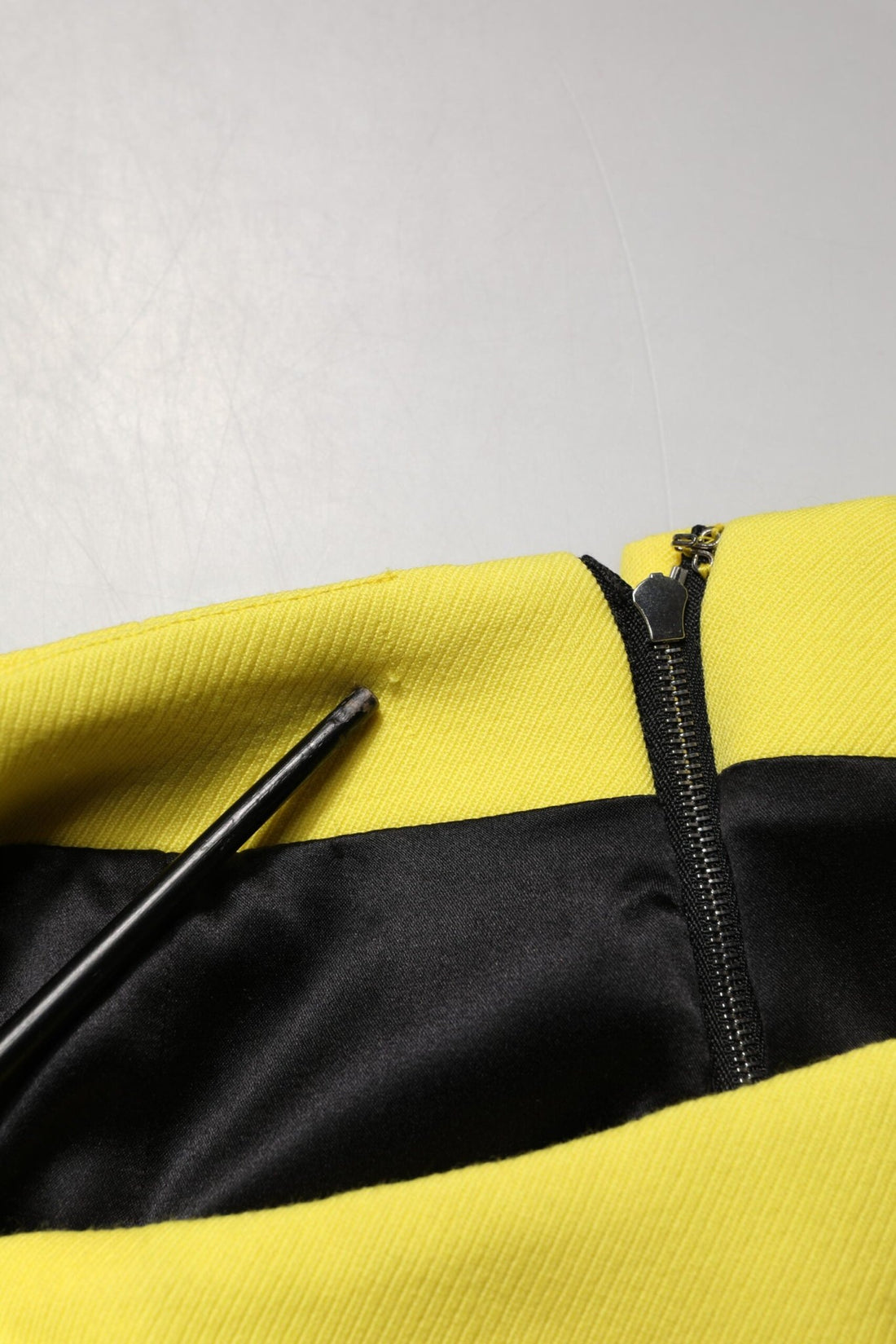 Dolce & Gabbana Yellow Wool Buttoned High Waist Mini Skirt - RIMODA