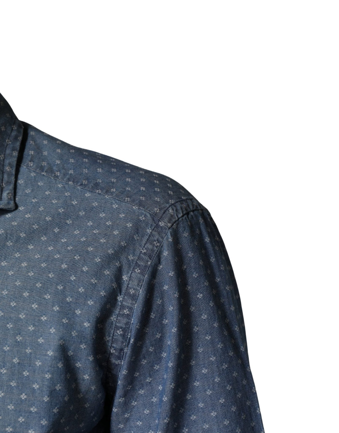 Domenico Tagliente Blue Long Sleeve Collared Casual Shirt - RIMODA