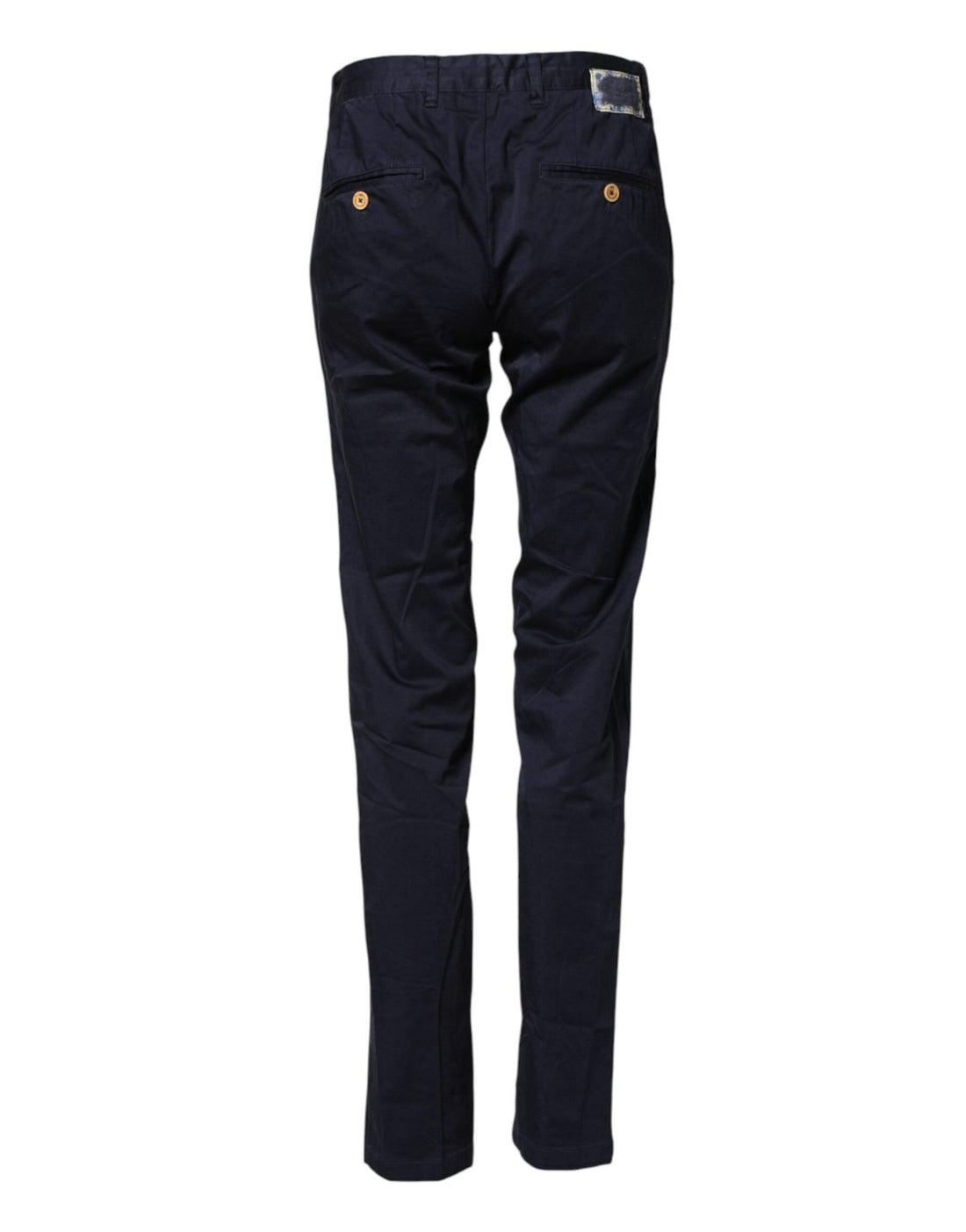 Domenico Tagliente Dark Blue Cotton Skinny Men Trouser Pants - RIMODA
