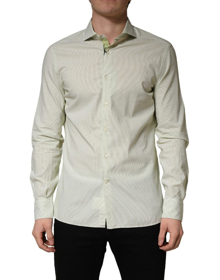 Domenico Tagliente Light Green Long Sleeves Formal Dress Shirt - RIMODA