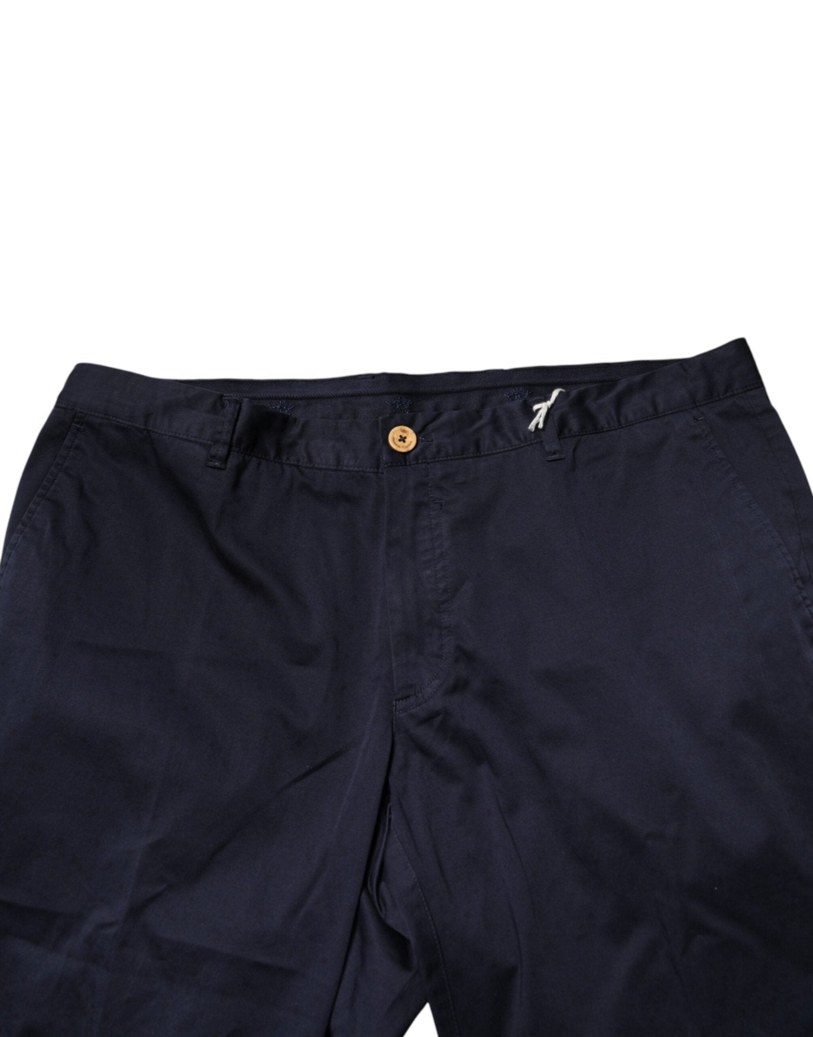 Domenico Tagliente Navy Blue Skinny Chino Mid Waist Men Pants - RIMODA