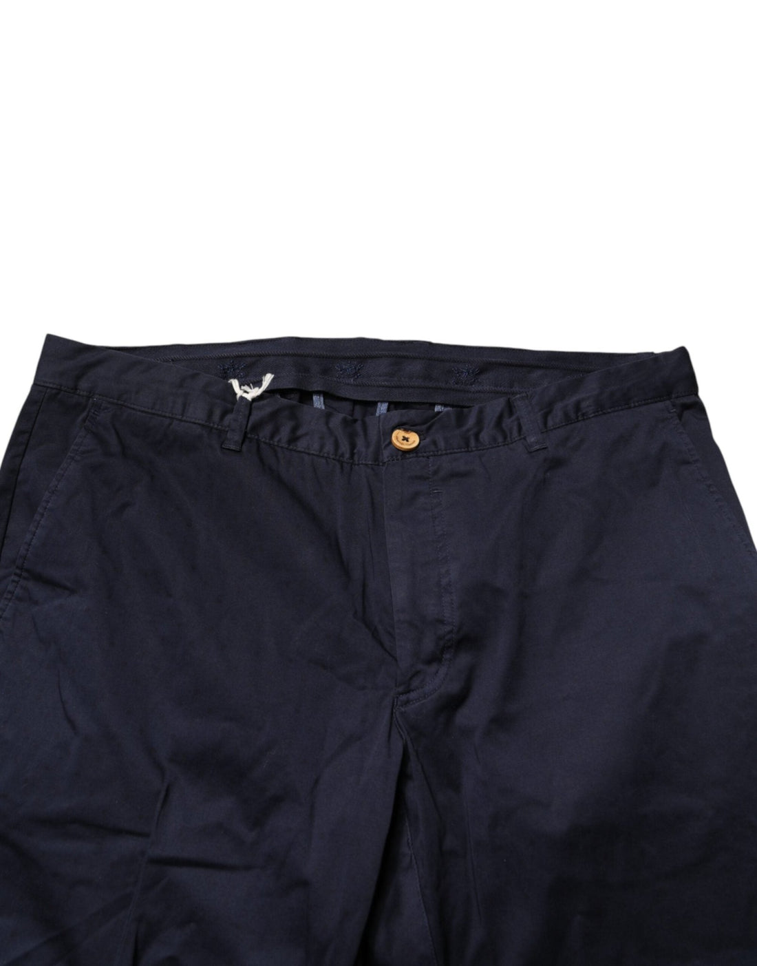 Domenico Tagliente Navy Blue Skinny Chino Mid Waist Men Pants - RIMODA