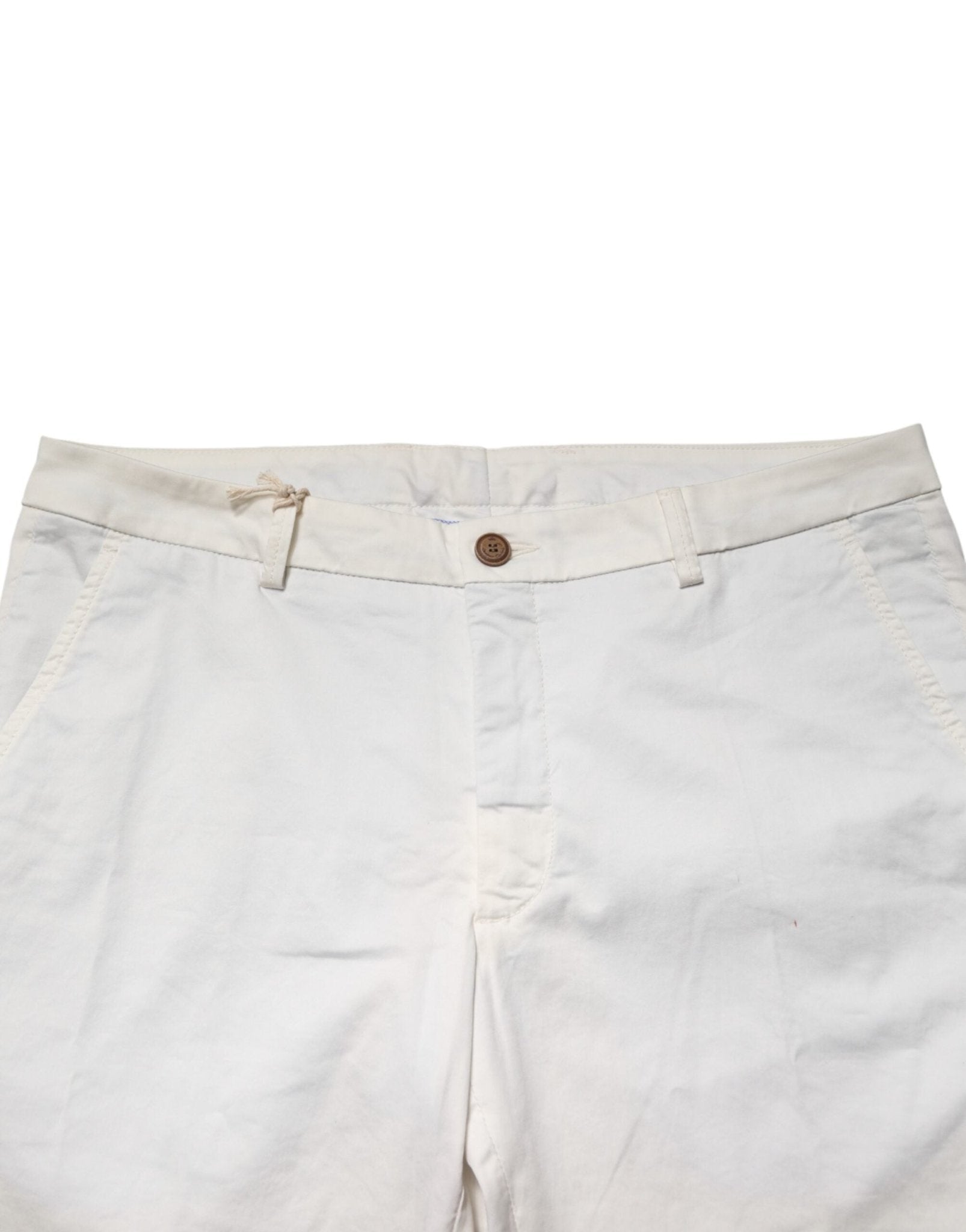 Domenico Tagliente White Tapered Dress Formal Trouser Pants - RIMODA