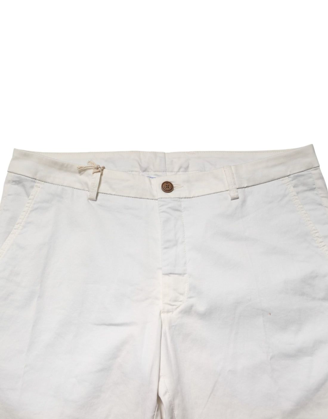Domenico Tagliente White Tapered Dress Formal Trouser Pants - RIMODA