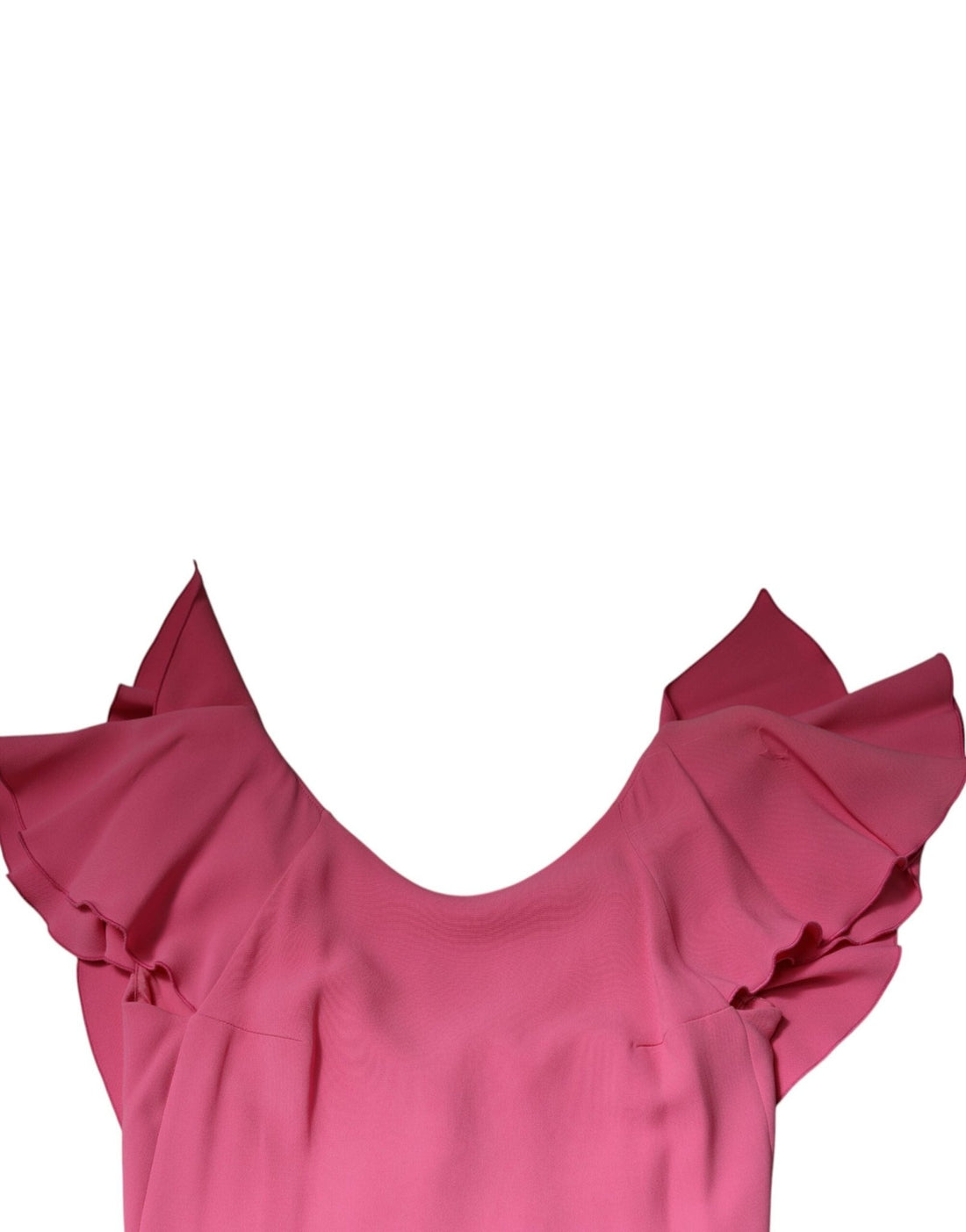 Dondup Pink Viscose Short Sleeves Backless Sheath Mini Dress - RIMODA