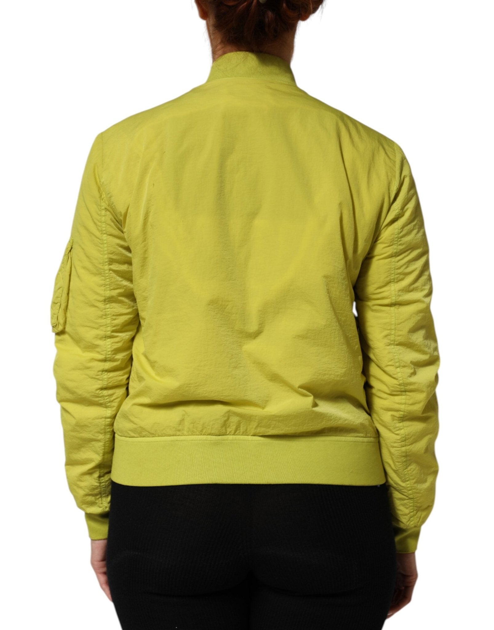 Dondup Yellow Polyamide Zipper Bomber Women’s Jacket - RIMODA