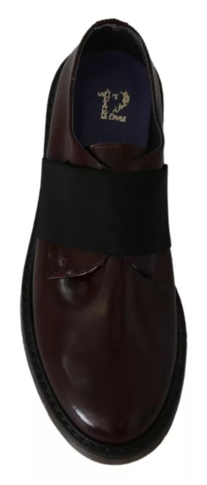 Dr. Martens Dark Brown Leather Elastic Strap Shoes - RIMODA