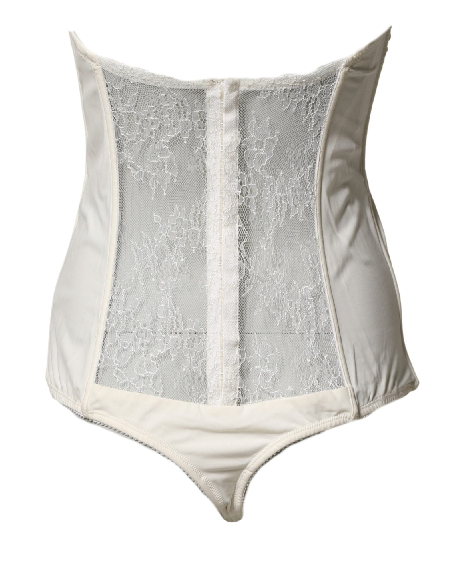 Elisabetta Franchi Off White Strapless One Piece Swimsuit Swimwear - RIMODA