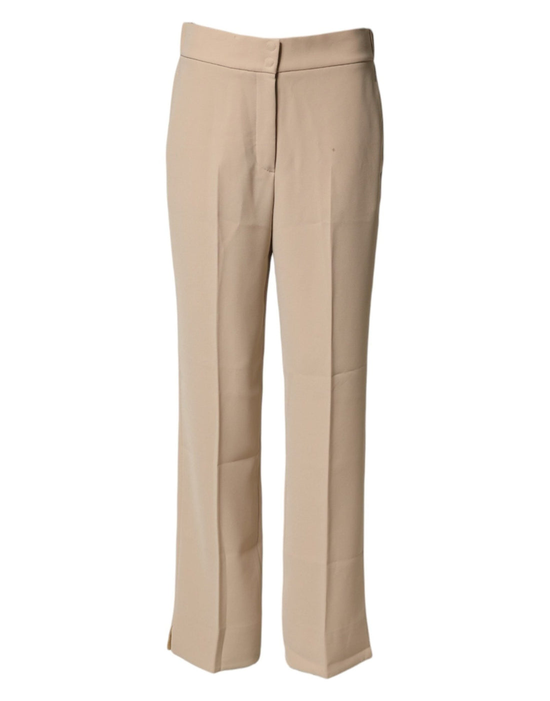 Emporio Armani Beige High Waist Straight Chino Trouser Pants - RIMODA