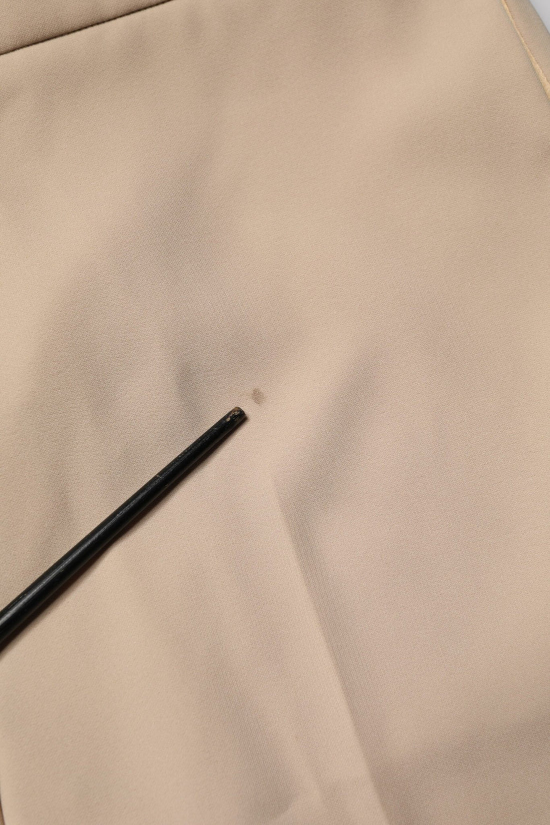 Emporio Armani Beige High Waist Straight Chino Trouser Pants - RIMODA