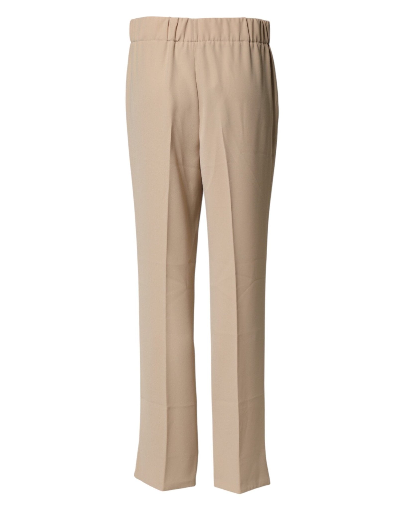 Emporio Armani Beige High Waist Straight Chino Trouser Pants - RIMODA