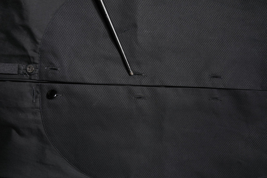 Emporio Armani Black Cotton Long Sleeves Formal Dress Shirt - RIMODA