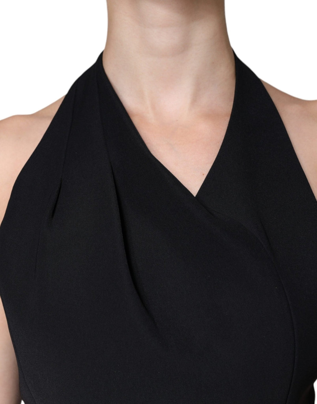 Emporio Armani Black Sleeveless Halter Sheath Long Gown Dress - RIMODA