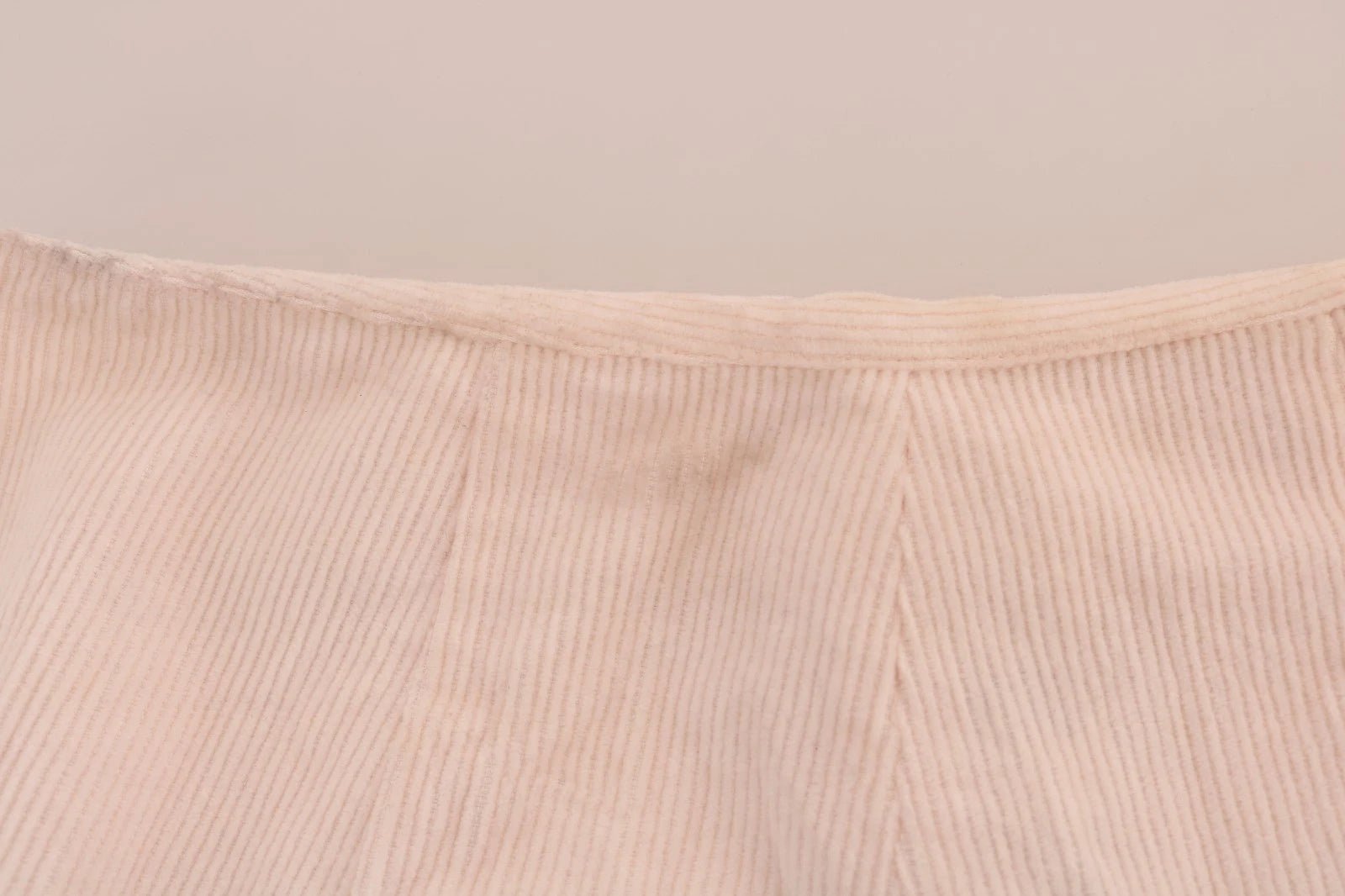 Ermanno Scervino Beige Cotton Stretch Straight Trousers Pants - RIMODA