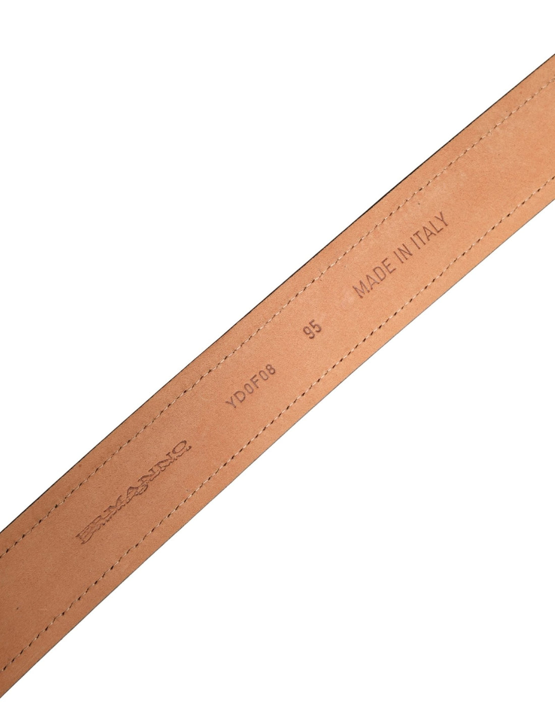 Ermanno Scervino Black Leather Cotton Logo Metal Buckle Belt - RIMODA
