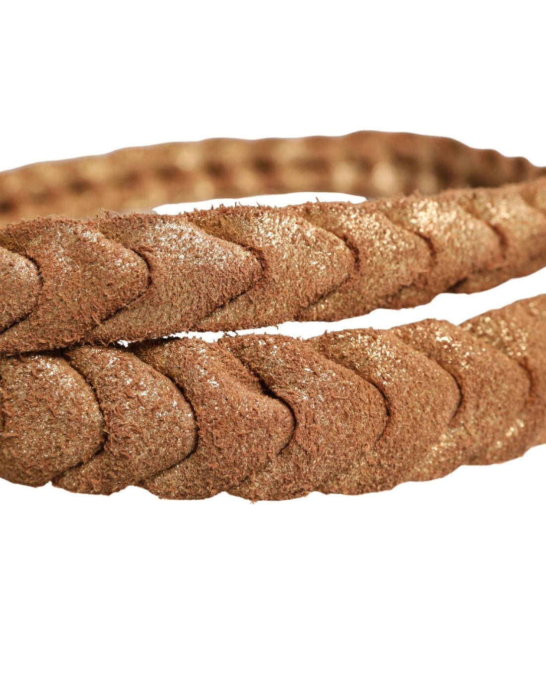 Ermanno Scervino Brown Leather Braided Metal Buckle Belt - RIMODA