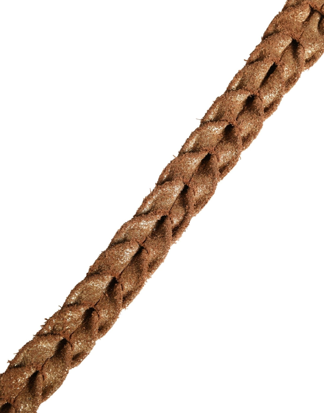 Ermanno Scervino Brown Leather Braided Metal Buckle Belt - RIMODA