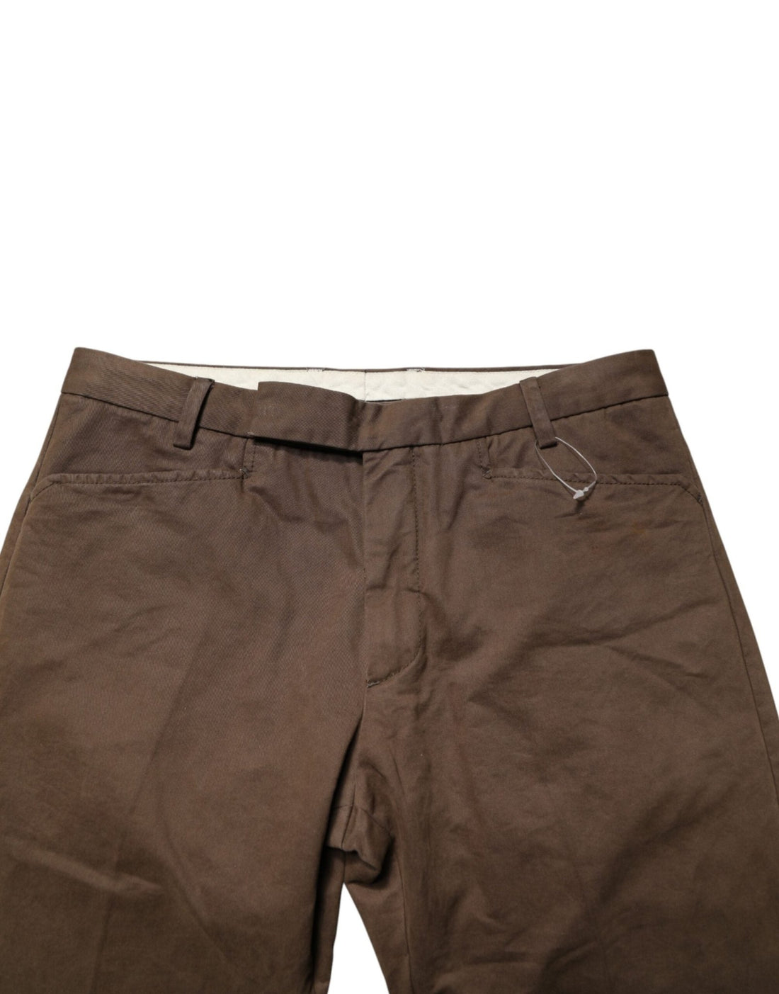 Exte Brown Straight Cut Mid Waist Chino Men Trouser Pants - RIMODA