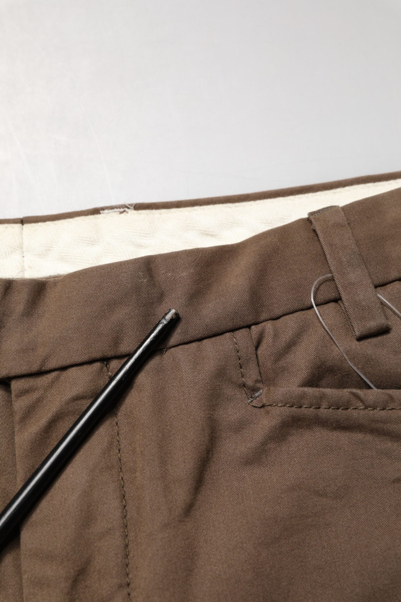 Exte Brown Straight Cut Mid Waist Chino Men Trouser Pants - RIMODA