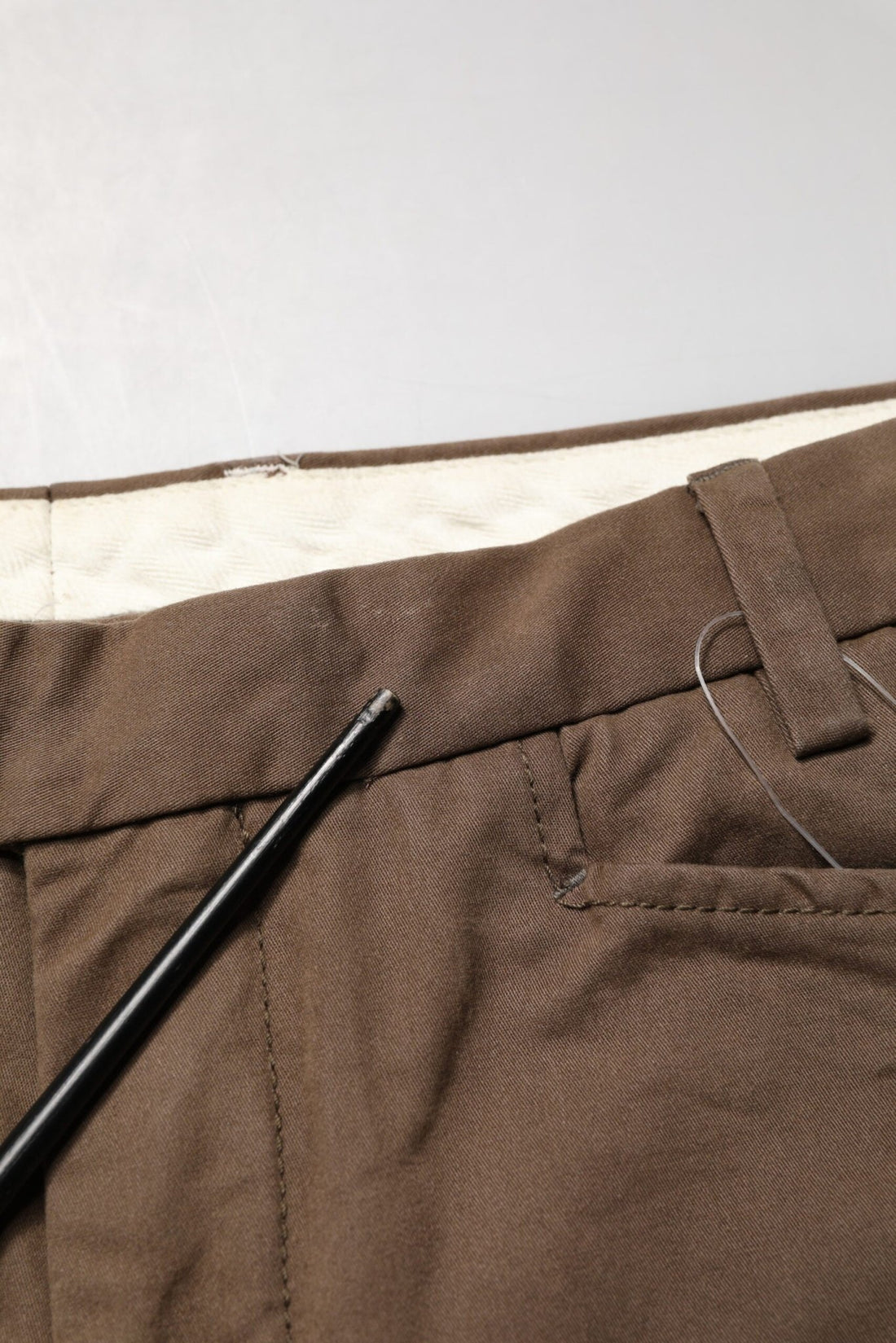 Exte Brown Straight Cut Mid Waist Chino Men Trouser Pants - RIMODA