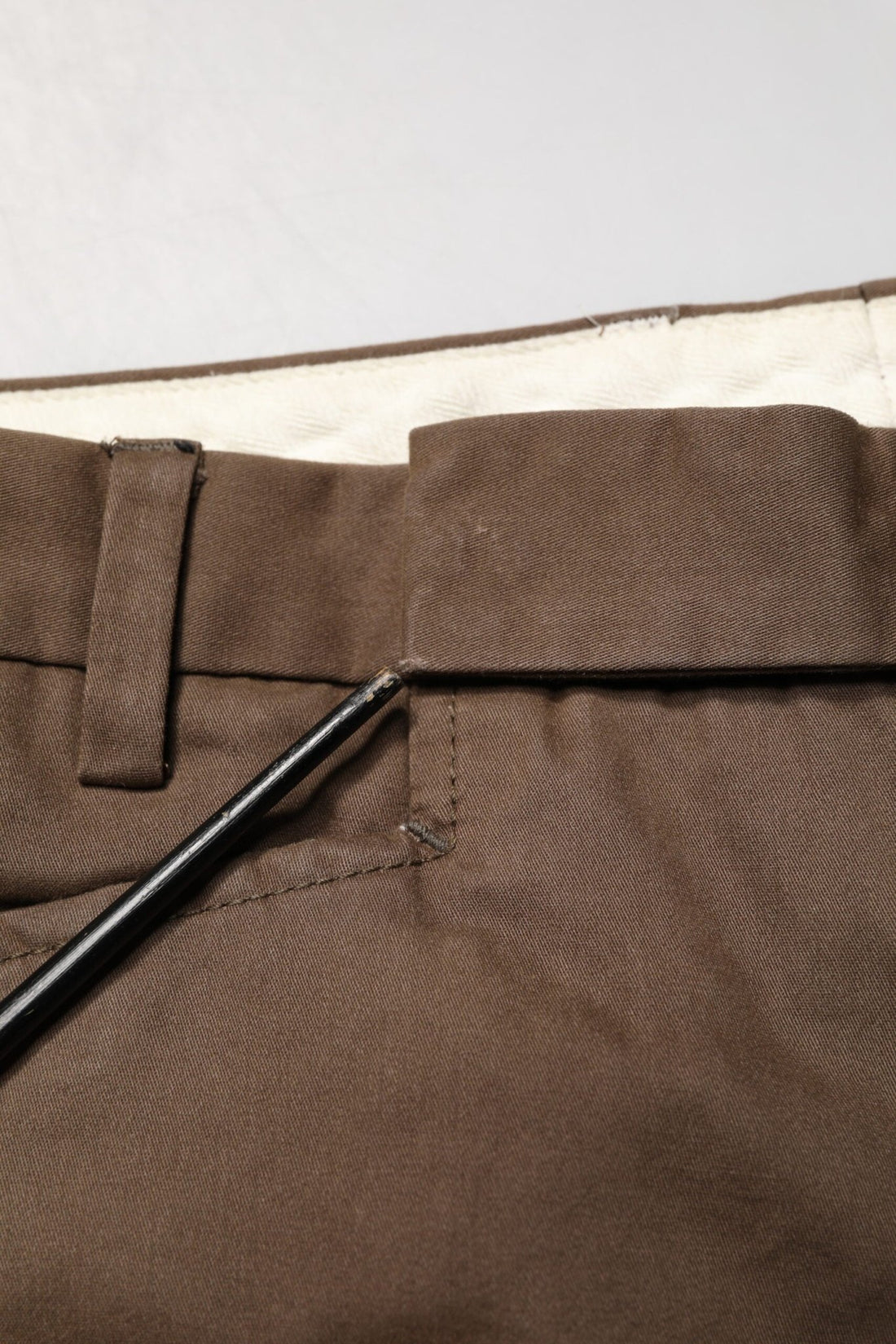 Exte Brown Straight Cut Mid Waist Chino Men Trouser Pants - RIMODA