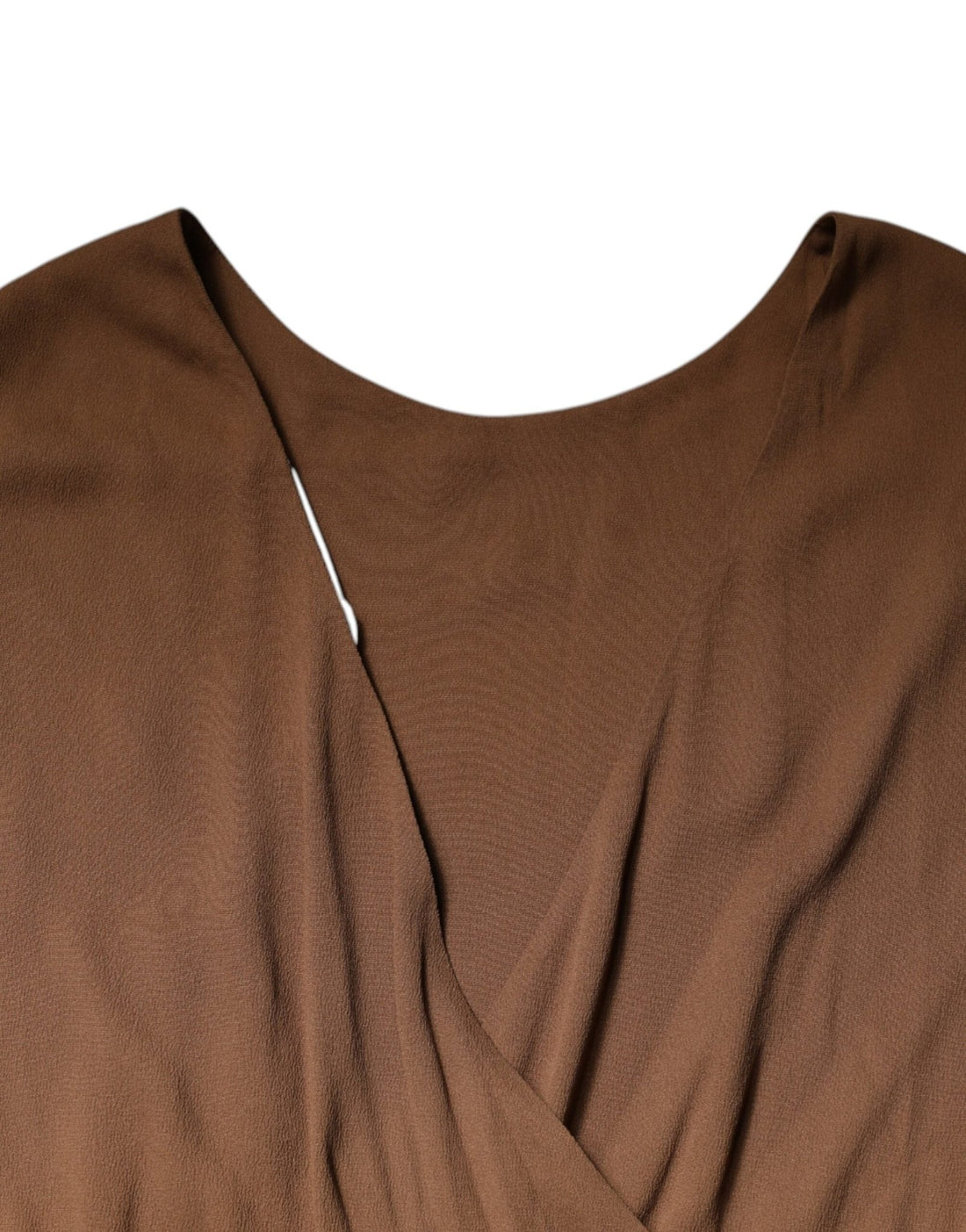 Fabiana Filippi Brown Sleeveless Deep V-neck A-line Long Maxi Dress - RIMODA
