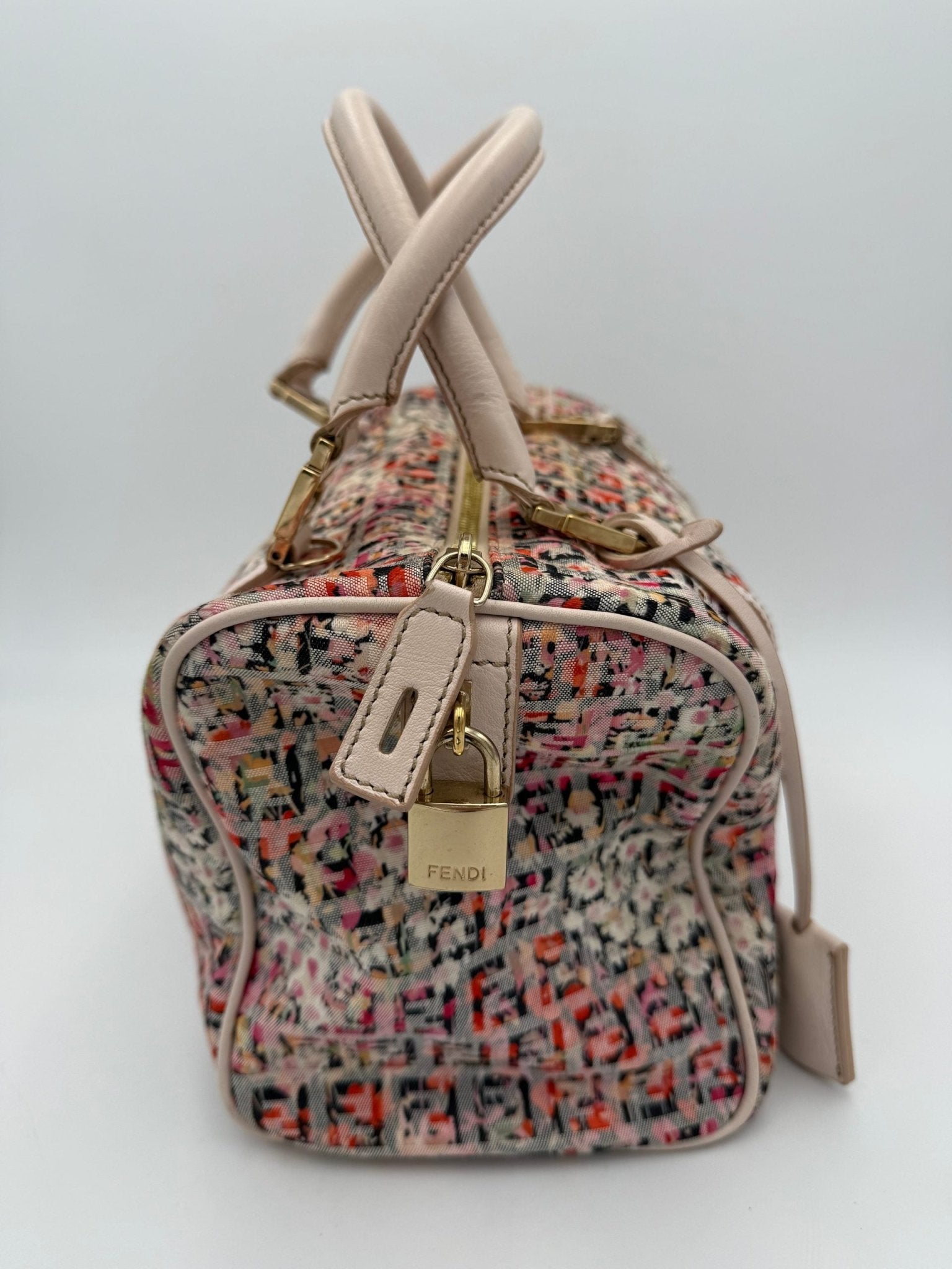 Fendi FENDI FF Canvas Fiori Handbag - RIMODA