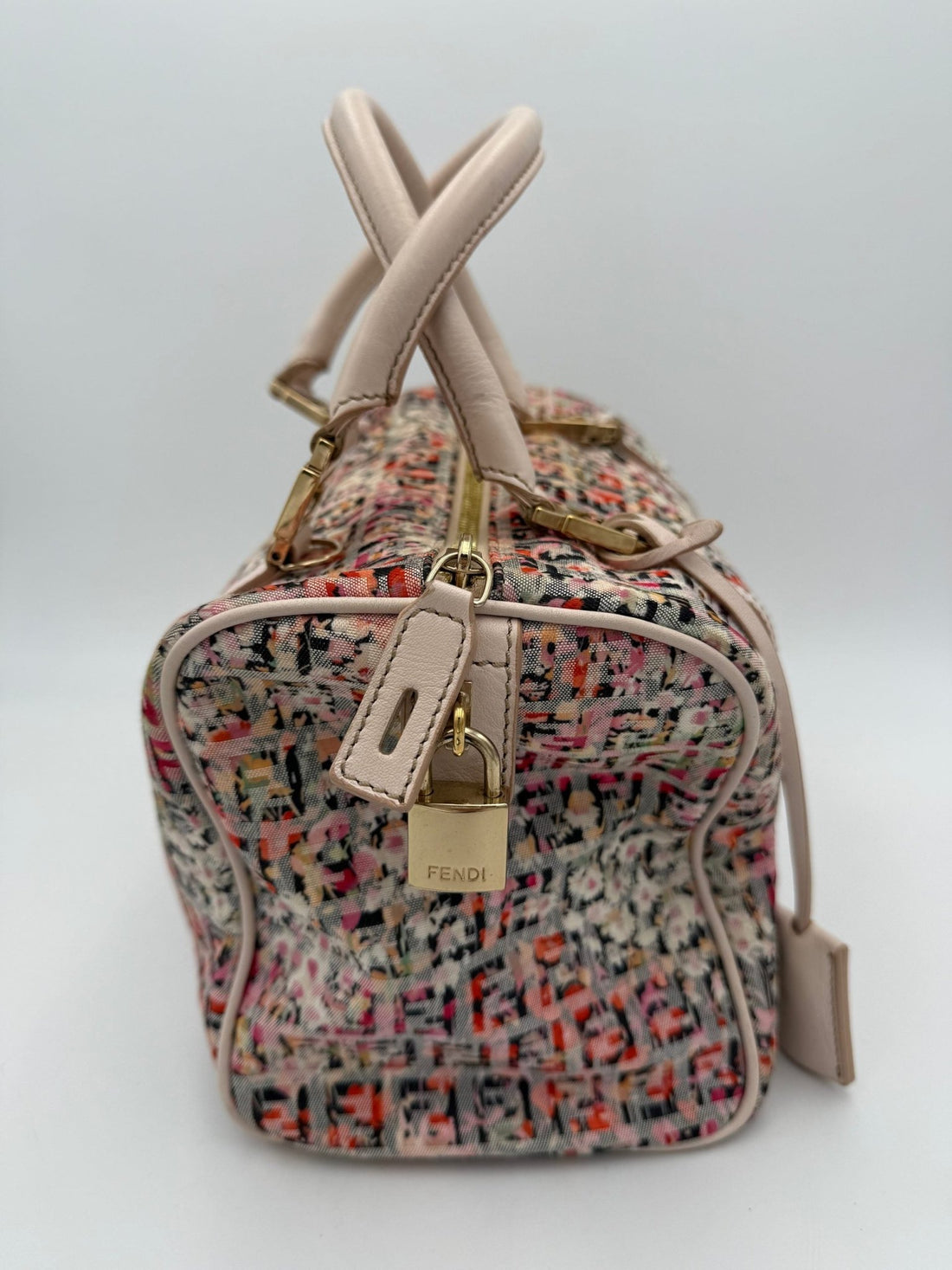 Fendi FENDI FF Canvas Fiori Handbag - RIMODA