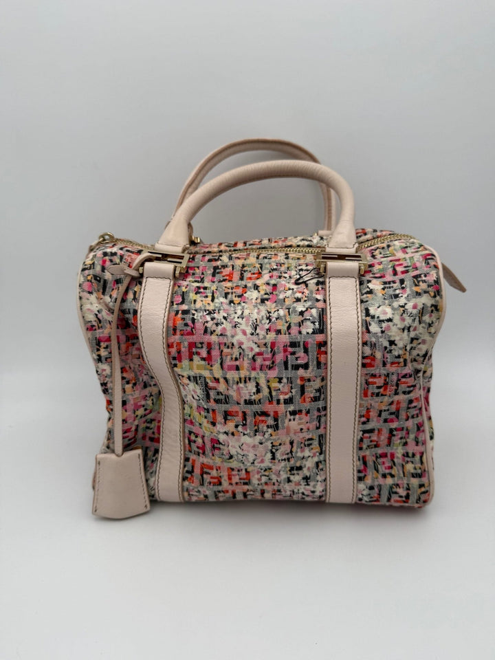Fendi FENDI FF Canvas Fiori Handbag - RIMODA