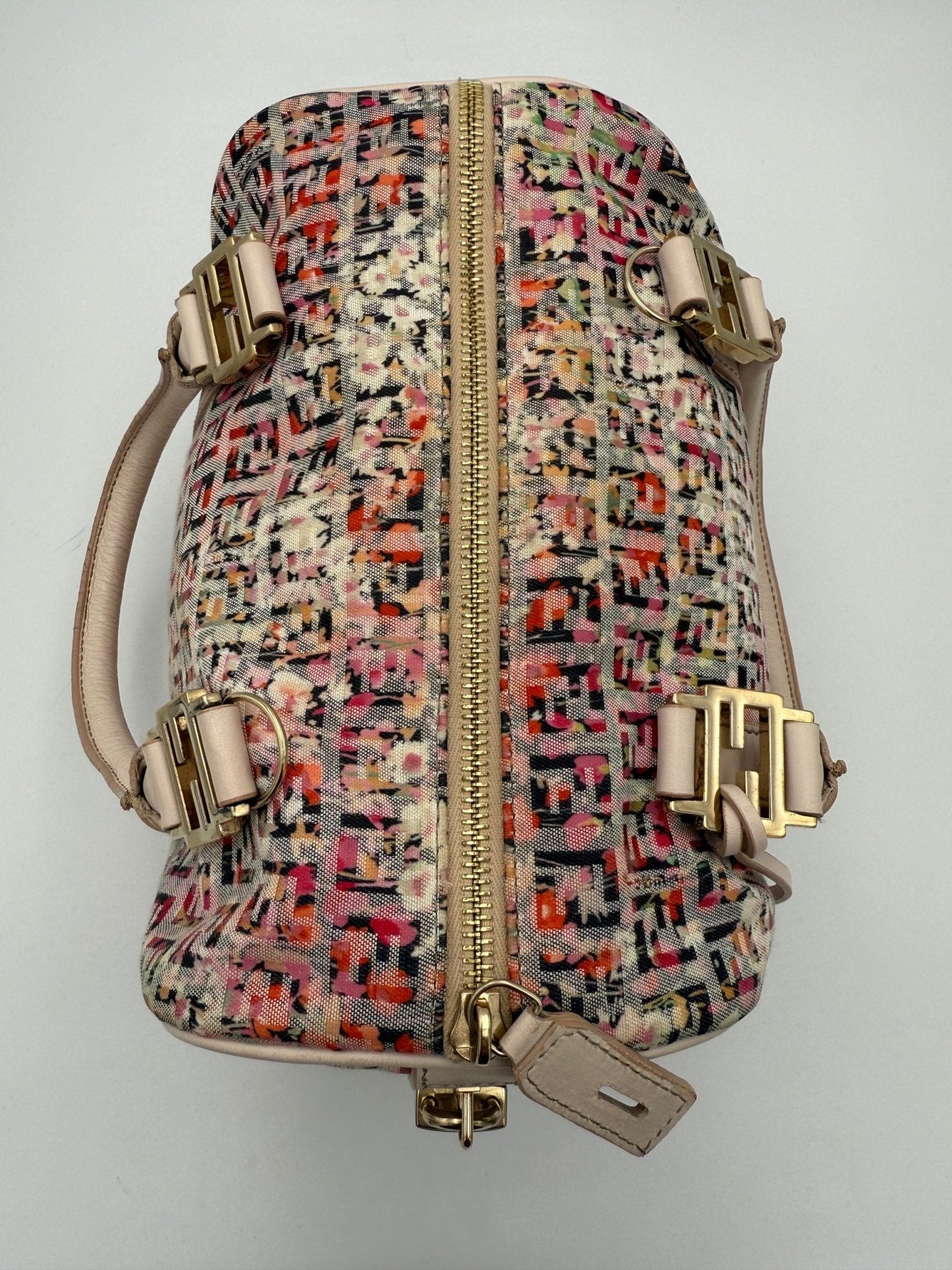 Fendi FENDI FF Canvas Fiori Handbag - RIMODA