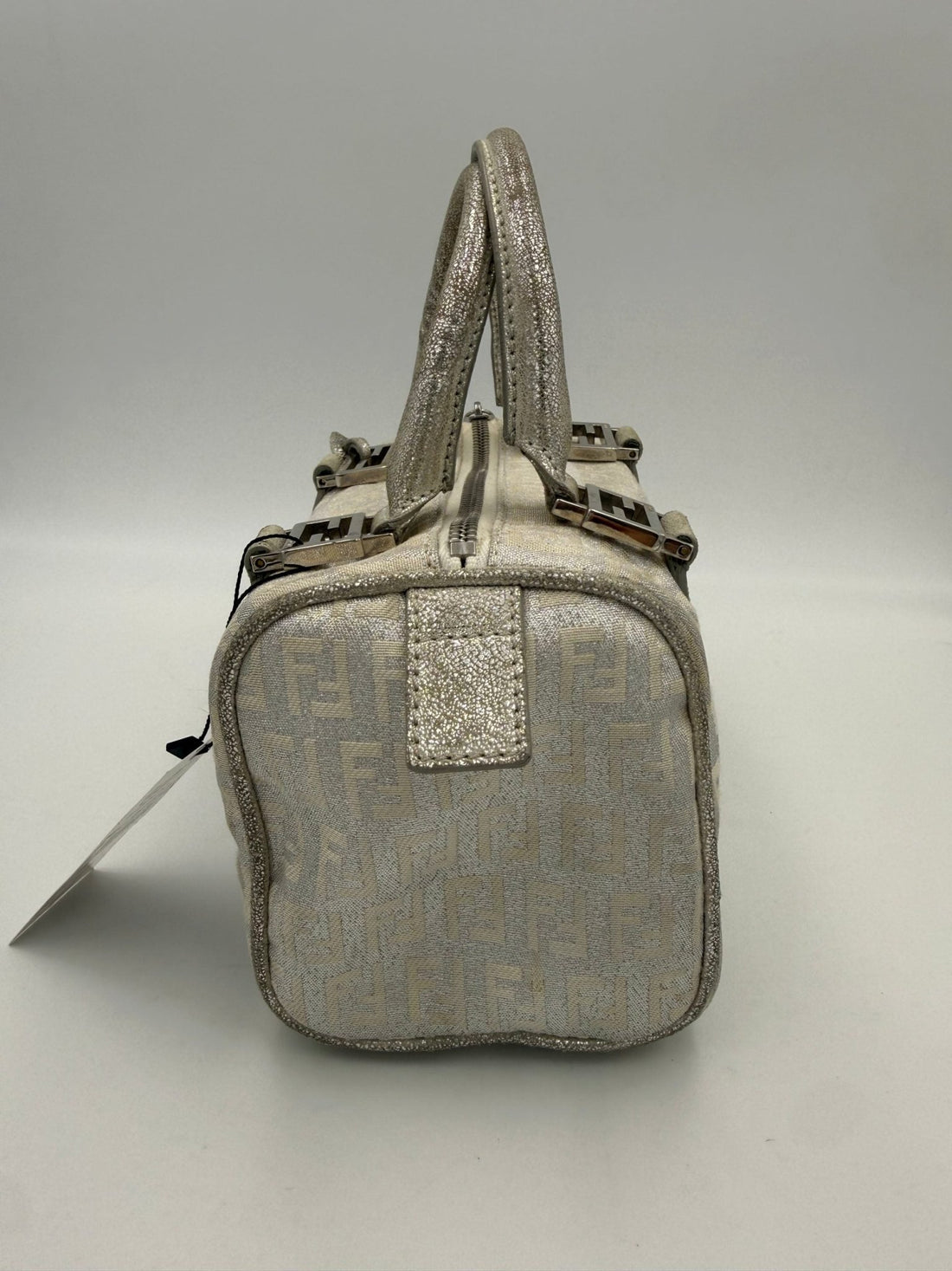 Fendi FENDI Mini Bauletto FF Zucchino Laminated Handbag - RIMODA
