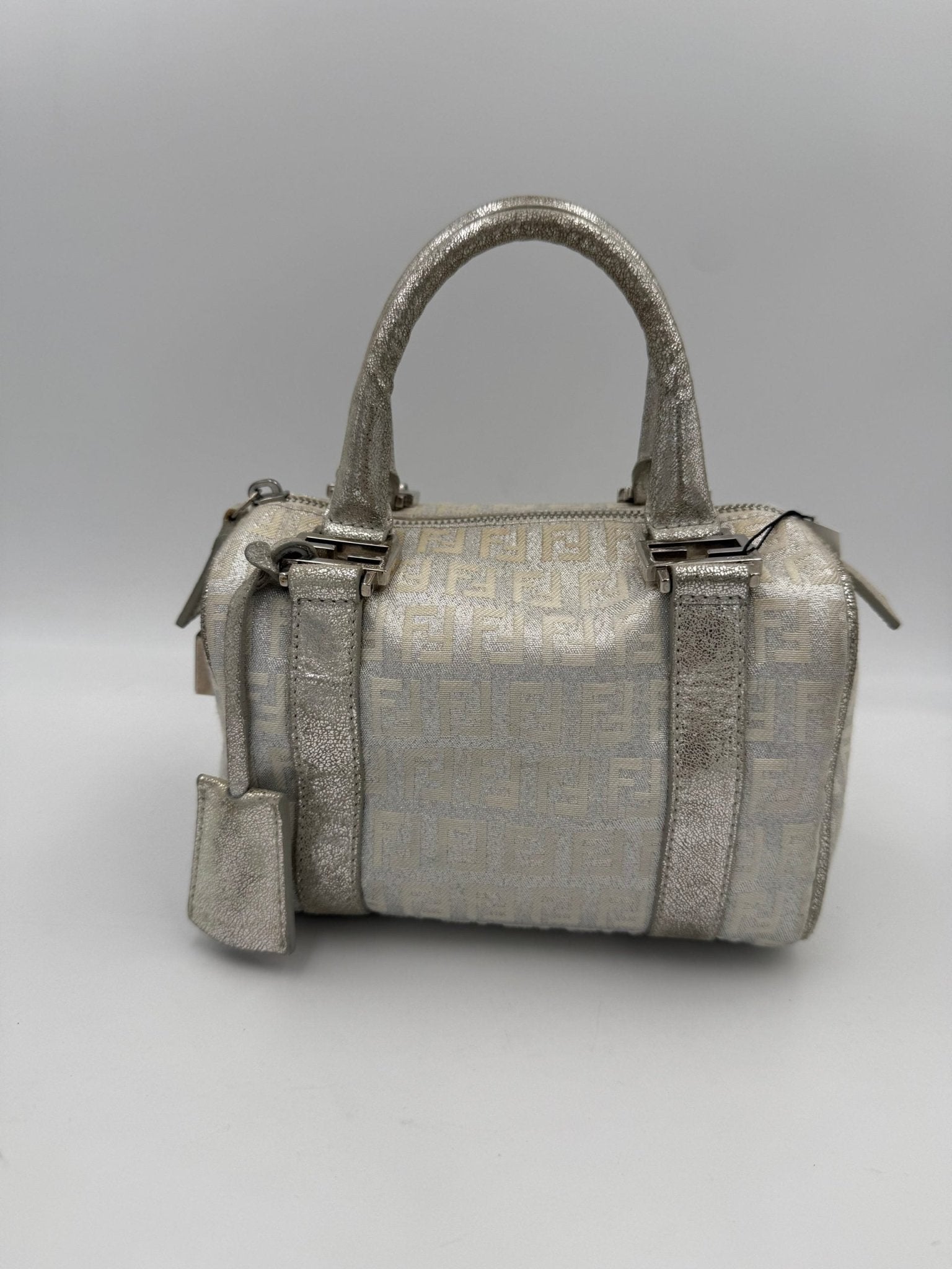 Fendi FENDI Mini Bauletto FF Zucchino Laminated Handbag - RIMODA