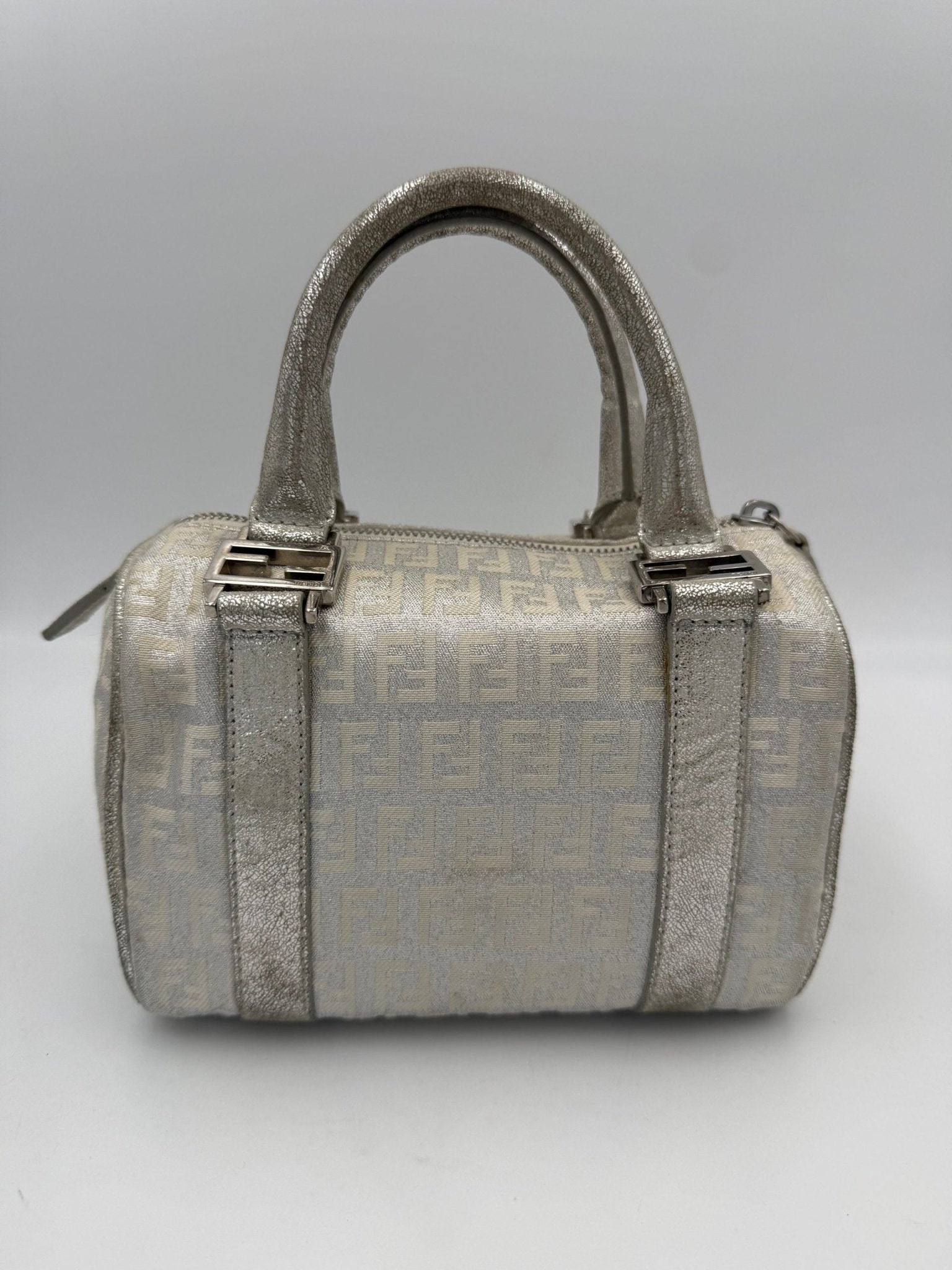 Fendi FENDI Mini Bauletto FF Zucchino Laminated Handbag - RIMODA