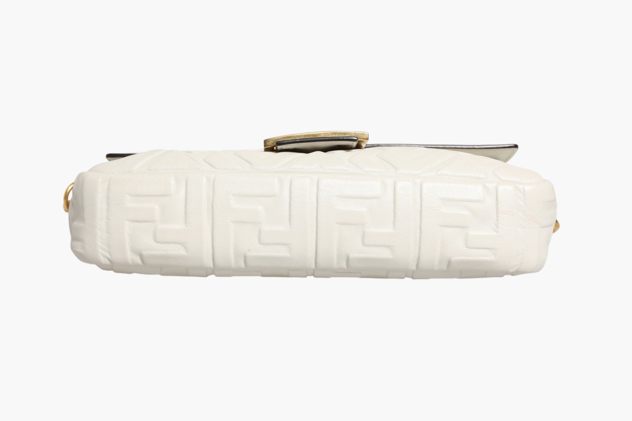 Fendi FF Embossed Baguette Nappa Leather Bag - RIMODA
