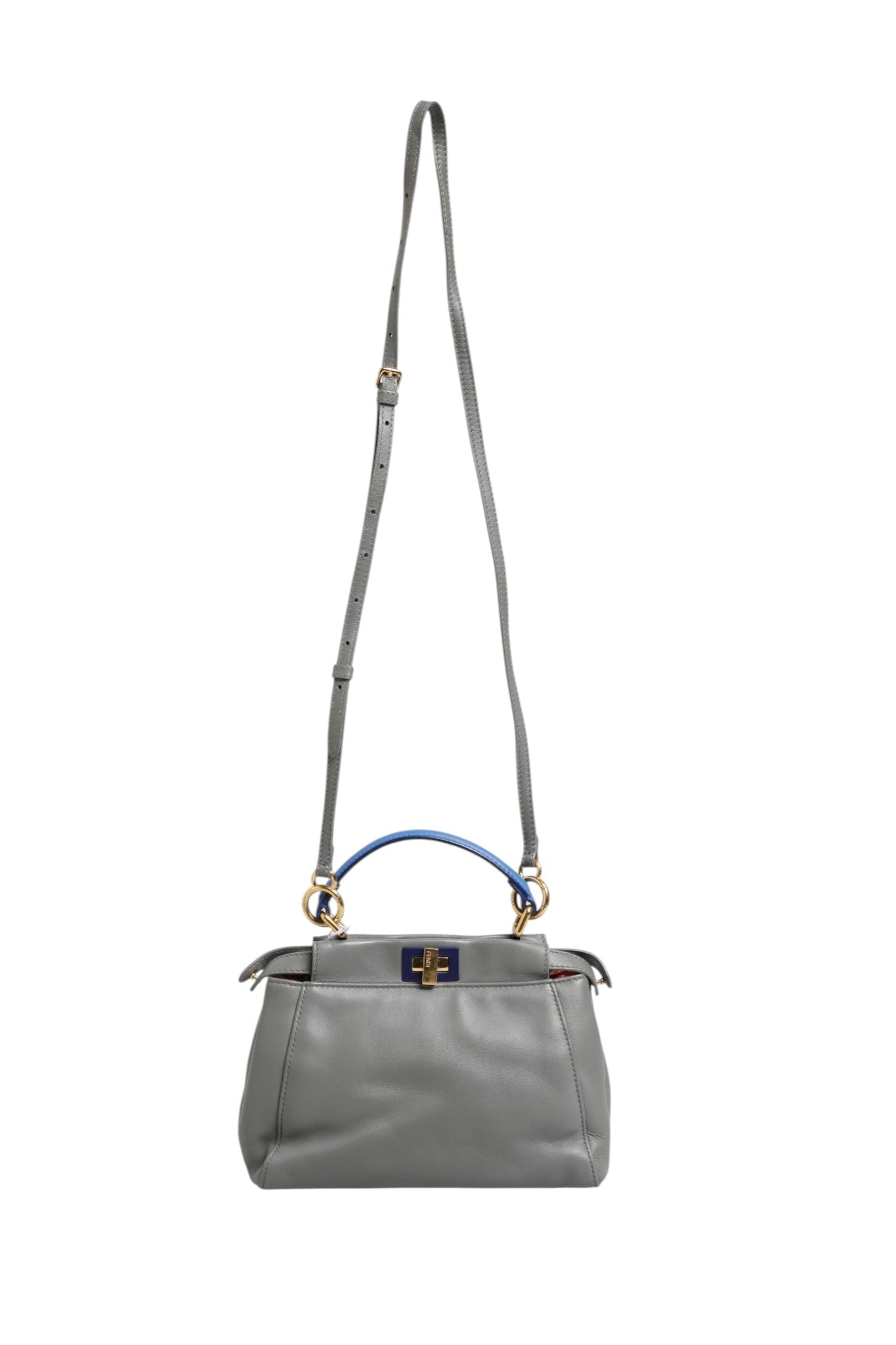 Fendi Mini Peekaboo Blue Grey - RIMODA