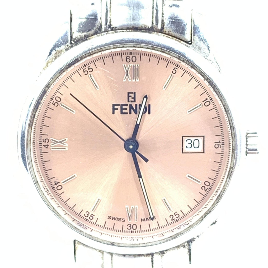 Fendi Pink Champagne Dial Quartz Watch, Stainless Steel - RIMODA