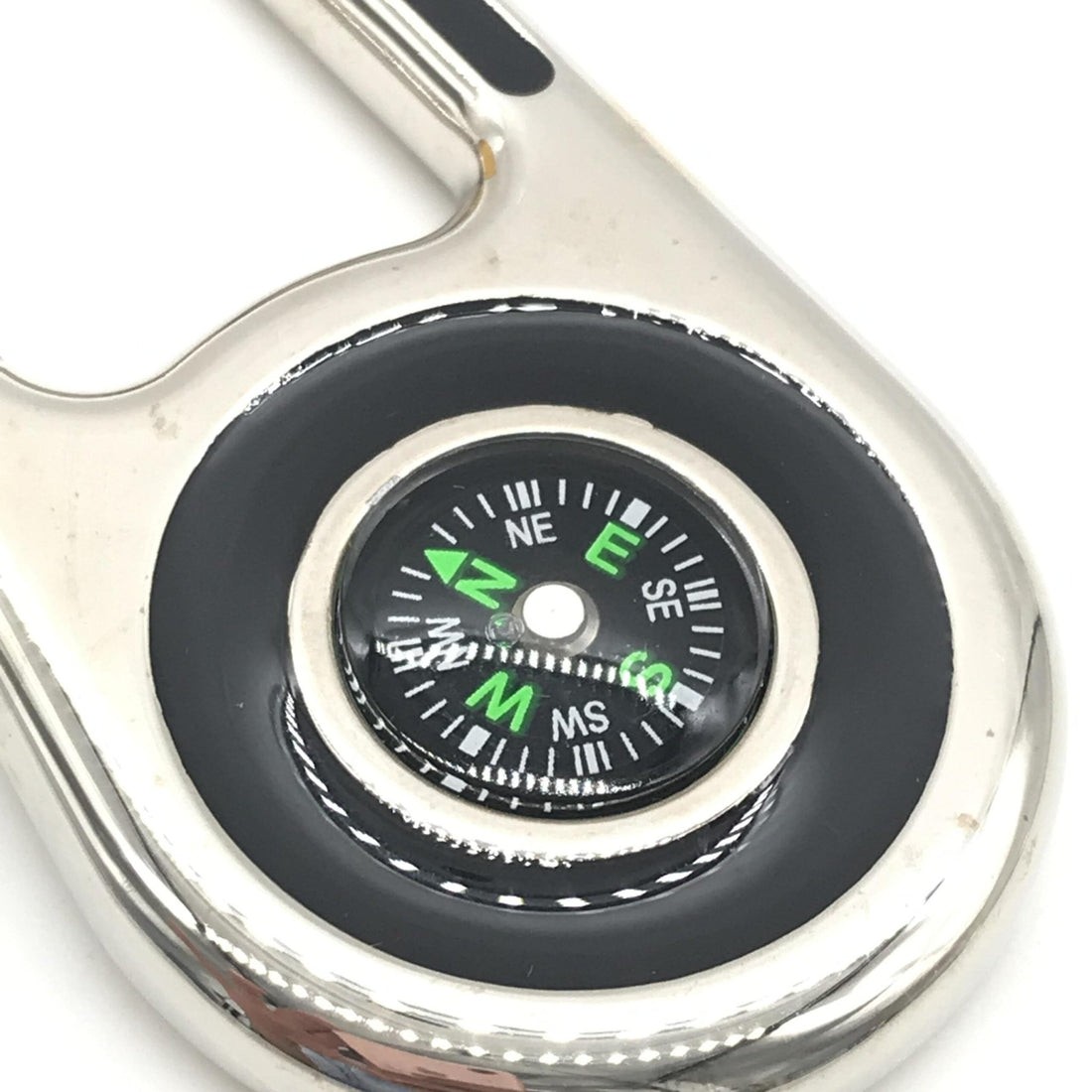 Fendi Silver Metal Compass Charm Keychain - RIMODA