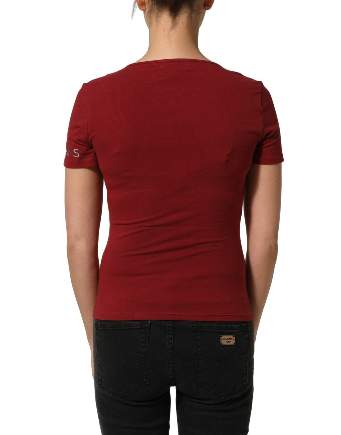 Ferre Black Wool Knit Deep V-Neck Long Sleeves Top - RIMODA