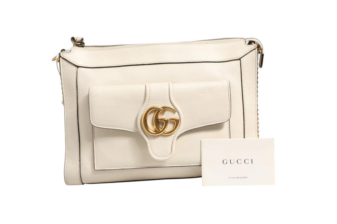 Gucci Arli Small Crossbody Bag White Leather - RIMODA