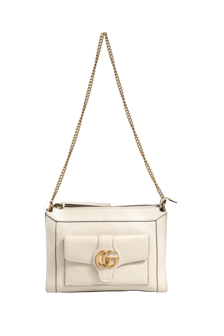 Gucci Arli Small Crossbody Bag White Leather - RIMODA