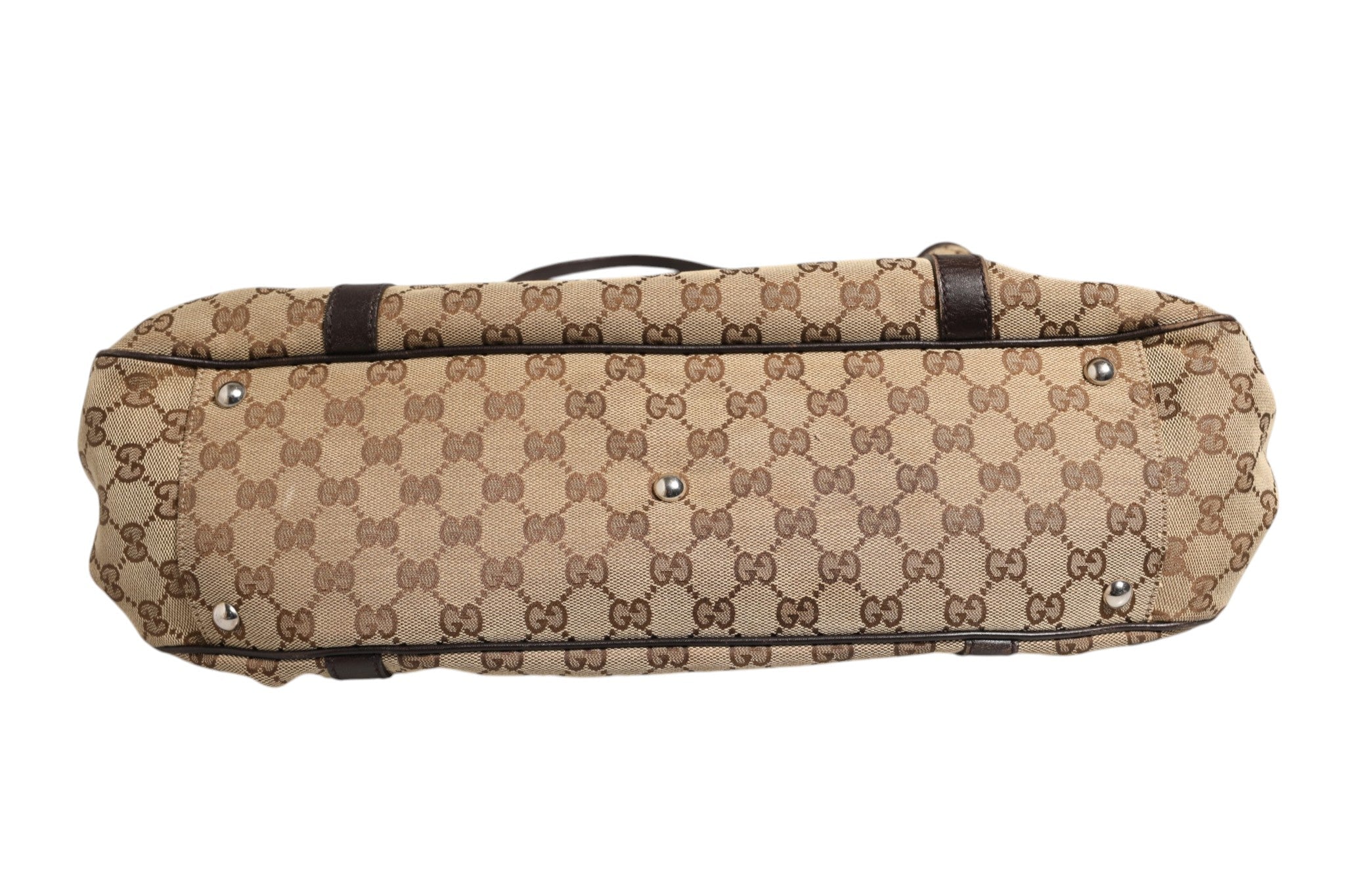 Gucci Beige and Black Canvas Twins Medium Tote Bag - RIMODA