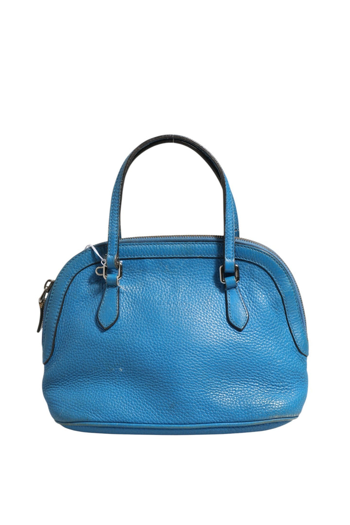 Gucci Blue Leather Dome Handbag - RIMODA