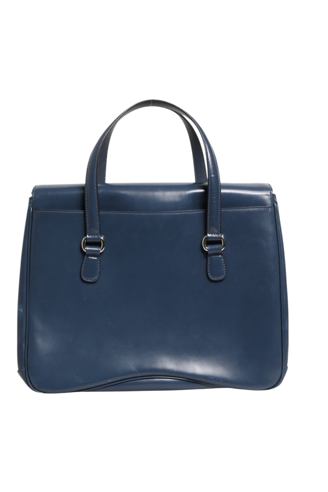 Gucci Blue Smooth Leather Lady Lock Shouler Bag - RIMODA
