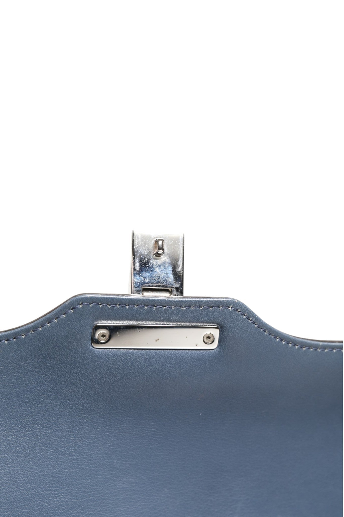 Gucci Blue Smooth Leather Lady Lock Shouler Bag - RIMODA