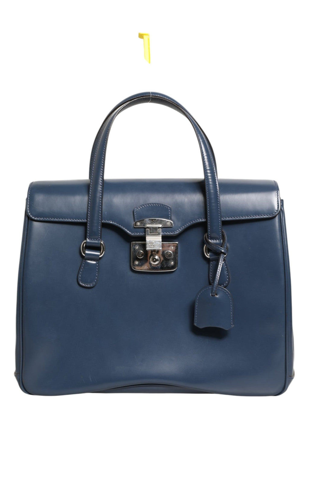 Gucci Blue Smooth Leather Lady Lock Shouler Bag - RIMODA